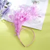 Dziewczyna Feather Hair Hoop Party Head Band Wedding Classic Headwear Moda Gorąca Sprzedaż Z Błękitnym Zielonym Kolorem 11dx J1