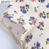 Women Vintage Square Collar Floral Print Short Shirt Double Breasted Casual Linen Blouses Lady Roupas Femininas Crop Tops LS9182 210416