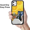 Custodie per telefoni sublimatici 2D personalizzati per iPhone serie 12 11 PRO MAX XR XS 7 8 Plus Custodia protettiva personalizzata con motivo Van Gogh