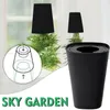 New Sky Garden Creative Aerial Flower Pot Plastic Hanging Orchid Upside Down Small Inverted Planter
