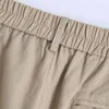 Сплошные цвета Короткие брюки Blazer Костюмы Женщины Летняя Повседневная Мода 2 Части Для Леди Карманы Strainght Suit Girl 210430