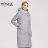 Miegofce Bahar kadın ceket oblique tasarım kadınlar sonbahar kapüşonlu ceket büyük cepler yan fermuar rahat rüzgar geçirmez parka 210819
