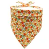 Abbigliamento per cani Banana Summer Fruit Pattern Fazzoletto da collo Bavaglini Cotone Asciugamano saliva per animali domestici Cani di piccola taglia Gatti Accessori Forniture 23 colori BT1128