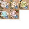 Baby Floral Clothing Set Summer Meisjes Korte Mouw Bloem Print Top + Denim Shorts Kids Outfits M3578