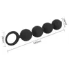 NXY Sex Anal toys Silicone Butt Plug 4 Pull Beads Prostate Massager Unisex Balls Anus Masturbation Erotic Toy For Men Women Gay 1201