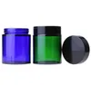 Glass Cosmetic Jars 100g Blue Green Clear Brown Empty Cream Containers Makeup Tool Storage Jar In Stock DH0319