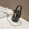 Luxury kids Designer bag PU letter print Ladies Handbags Women boy Messenger Bags mini child change bucket handbag with Metal belt girl gift