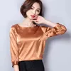 Spring Women Toppar Långärmad Blusar Solid Casual Style Kvinna Kläder Mode Plus Solory T Shirts D373 30 210521