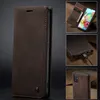 Magnetic Flip Leather Cases Cover Wallet Card Slots Design Business Vintage Book For Samsung Galaxy A50 A02S A20S A21S A20E A12 A51 A71 A22 A32 A42 A52 A72 Caseme Cover