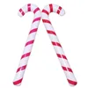 Uppblåsbara julkanor Klassisk lätt hängande dekoration lollipop ballong xmas fest ballonger smycken prydnad gåva 88cm / 35inch HY0175