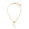 Rostfritt stål fjäril choker halsband guldkedja hjärthänge halsband för kvinnor mode juveler gåva vilja och sandig