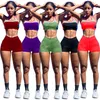 Nya kvinnor jogger kostym Summer Tracksuits Black Tank Top+Shorts Running Two Piece Set Plus Size Outfits Yoga Fitness Clothing Casual Sportswear DHL 4944