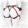 Fetish Donne Giochi per adulti Costume sessuale Sexy Imbracatura in pelle PU BDSM Bondage Reggicalze sessuale Regolabile Accessori punk gotici Br302O