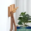 Nordic Style Natuurlijke Houten Hanger Wandmontage Jas Sleutelzakken Opslag Houder Wanddecoratie Haak voor Hoed Sjaal Badkamer Rack Fabriek Prijs Expert Design Quality