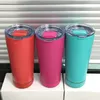 11 cores Cumbler Creative 18oz Ao Ar Livre Garrafa de Água Ao Ar Livre Superva Superva Superior Parede Dupla Vinho de Aço Inoxidável Tumblers Music Cup