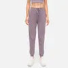 L- 04T المرأة الرملي مرونة اليوغا السراويل عارضة الزي cinchable drawcord تشغيل sweatpants ملزمة قدم فضفاضة ملابس رياضية فضفاضة مع جيوب