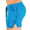 Mens sommar män byxor träning övning solid gym löper jogger byxor bottnar sweatpant shorts 210714