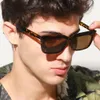 Unisex Retro Square Frame UV Protection Cool Fashion Sunglasses