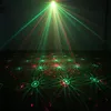 Mini luci laser a LED Proiettore Illuminazione scenica Effetto pattern 4in1 RG Audio Stella Lampada a vortice Disco DJ Club Bar Luce per feste in famiglia KTV