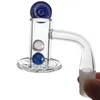 10mm 14mm Joint mâle bord biseauté accessoires pour fumer Spinner Cap verre Maeble Ruby Rearls tuyau d'eau mélangeur Spin Quartz Banger Dab Rig