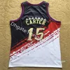 Real Stitched Retro Basketball Jerseys TOP Quality Authentic Embroidery #1 Tracy #15 Vince McGrady Carter White Blue Black Red jerseys
