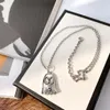 Hangende kettingen Designer luxemerk dubbele g ketting spookglazuur elf sleutelbeen minnaar cadeaubonen ZSVL Q59A