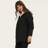 ジョニーチャーパーカーフード付きコート5カラー女性春ソリッドカジュアルクロス長袖品質211018