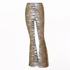 Pantalon Femme Taille Haute Léopard Imprimer Flare Leggings 2022 Automne Hiver Femmes Mode Sexy Pantalon Moulant Club Femmes Capris