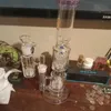 Colored glass bong 16Inches hookah tall water pipe dab oil rig bongs heavy big pink purple beaker pipe