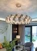 Light Luxury Chandelier Crystal Pendant Lampor High-end vardagsrum Modern Minimalistisk Sovrum Hotel Hall Art Decor Hanging Lamp