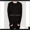 T-Shirts & S Apparel High Street T Shirt Extended T-Shirt Mens Clothing Curved Hem Long Line Tops Tees Hip Hop Urban Blank