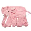 1pc 40-80cm Färgglada Elephant Skin Soft Plush Toy Stuffed Kids Baby Appease Sova Kuddar Kawaii Gåva för barn