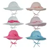 Детские солнцезащитные кепки Гренадин Сплошные цвета с цветочным принтом для девочек Летняя защита шеи Солнцезащитная шляпа Вентиляция Удобный козырек с B4044382