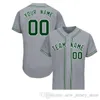 Custom Man Baseball Jersey Haftowany Zespół Zszyty Dowolna nazwa Dowolny Numer Jednolity rozmiar S-3XL 022