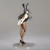 soft body Rascal Not Dream of Bunny Girl Senpai Sakurajima Mai Sexy Anime PVC Action Figure toy Collection Model Doll Gifts X0503