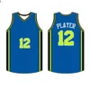 Basketball Jersey Männer Streifen Kurzarm Street Hemden Schwarz Weiß Blau Sporthemd UBX14Z862