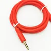 Audio Cable Jack 3.5 MM Male To Male 1M 2M Audio Line Aux Gold-plated Plug Macaroon Silicone Cord For Car Headphone Speaker Wire Cord High Quality