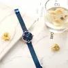 Elegante Womens horloge Curren Horloges Quartz Klok Diamond Mesh Horloge Jurk Dames Bangle Polshorloge Bayan Kol Saati Q0524