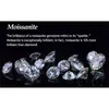 Solid 14K vitguld AU585 15CT Moissanite Diamond förlovningsring Utmärkt kvalitet Varaktig evigt