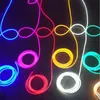 Bande LED Flexible en néon, 12V, corde étanche, gradation intelligente, capteur flexible, bande pour pièce, blanc, jaune, rouge, vert, bleu, rose