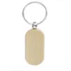 Stock Beech Wood Keychain Party Favors Blank Personalized Customized Tag Name ID Pendant Key Ring Buckle Creative Birthday Gift xu3658920