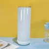 Link de amostra! Sublimação em branco canecas transferência de calor impressão em linha reta bala magro tumblers de aço inoxidável de parede dupla isolada frascos brancos garoto garoto