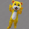 Costume de mascotte d'ours jaune d'Halloween de haute qualité personnaliser dessin animé en peluche animal thème Anime personnage taille adulte déguisement de carnaval de noël