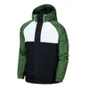 Fahsion Patchwork Veste Hommes Coupe-Vent Manteau 2021 Nouveau Sport Mince Cardigan À Capuchon Vestes Décontractées Hommes Bomber Vêtements De Plein Air X0710