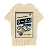 Puffer poisson ramen print manches courtes t-shirts Harajuku hip hop occasionnel Streetwear T-shirt 2020 Mens Summer100% T-shirt en coton Y0408