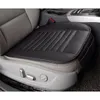 Housse de coussin de sièges de voiture en cuir d'été coussinets de soie de glace monolithiques en charbon de bambou avec poches de rangement inférieures antidérapantes pour berline SUV