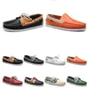 148 heren casual schoenen lederen britse stijl zwart wit bruin groen geel rood mode buiten comfortabel ademend