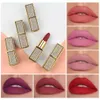 Groothandel matte lippenstift waterdichte make 24 kleuren natuurlijke veganist private label cosmetische aangepaste fluwelen diamant lippenstiften