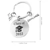 Keychains 2022 Graduation Ceremony Key Chain Certificate Souvenir Bachelor Hat Class Badge KeyChain for Friend6503124