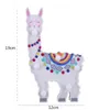 Luci notturne natale alpaca luce LED 12x19x2.8cm lampada a sospensione decorativa forma animale modellazione carina